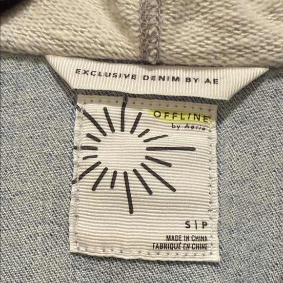 Offline Denim and Gray Hooded Jacket - Picture 2 of 3